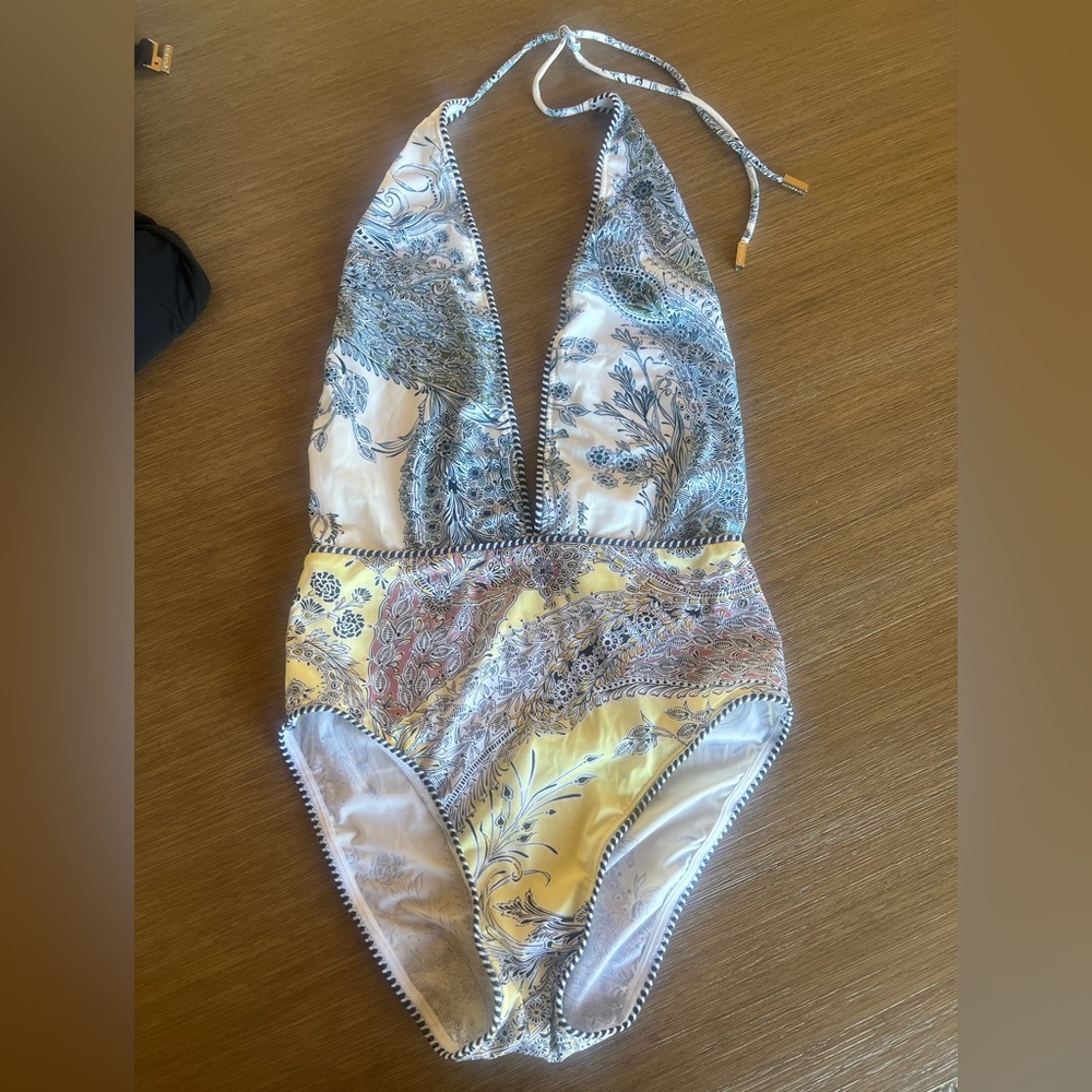 Andres Sarda plunge neck swimsuit